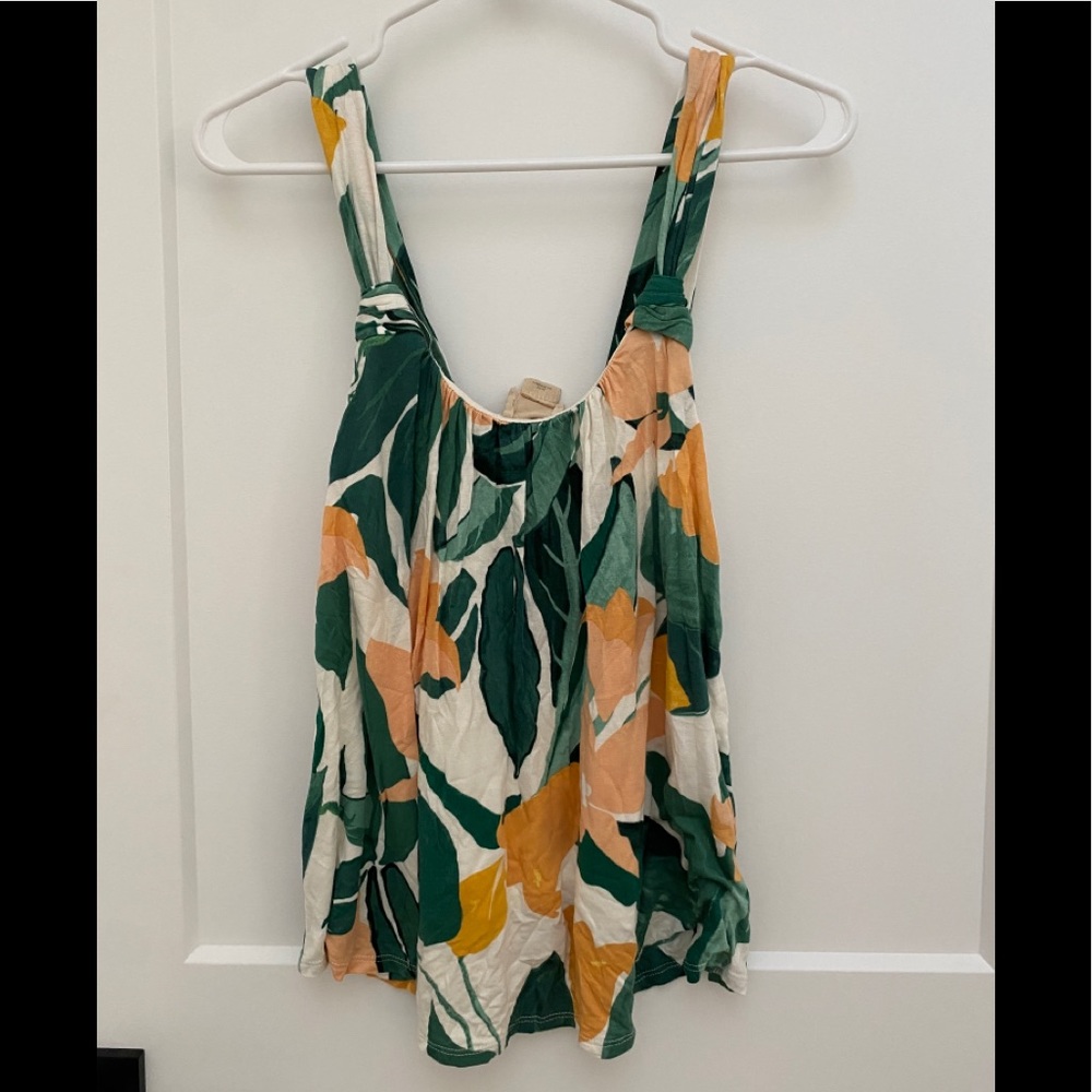 Anthropologie Tank by Vanessa Virginia - tropical floral - XS